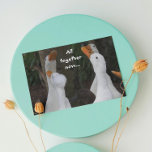 Singing White Ducks Funny Birthday Card<br><div class="desc">A funny birthday card featuring the photo image of a group of white ducks with orange bills singing Happy Birthday. Select from matte or glossy style card.</div>