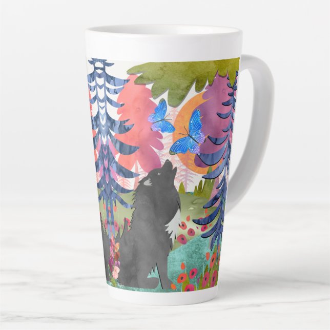SINGING WITH ANGELS wrap around design mug (Right Angle)