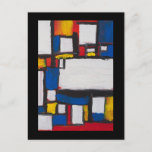 Singing With Mondrian Postcard at Zazzle