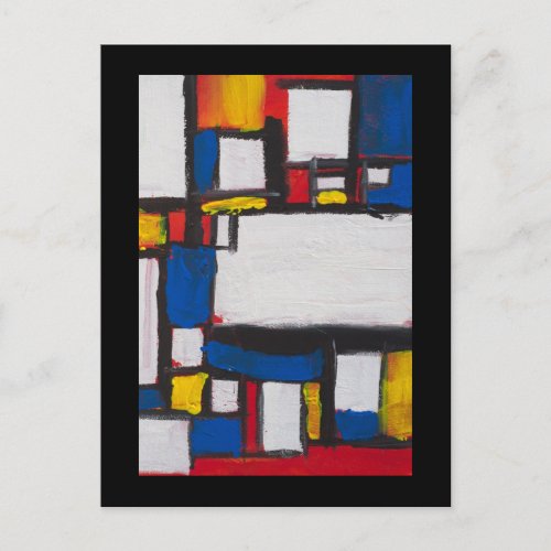 Singing with Mondrian Postcard