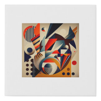 Single abstract design canvas