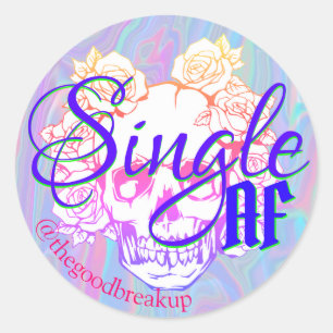Single AF Classic Round Sticker