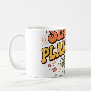 Single and Planting It Retro Plant Pun Tee Coffee Mug