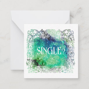 *~* SINGLE? AP63 Relationship Flat Note Card