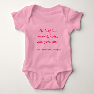 Single Aunt Baby Bodysuit
