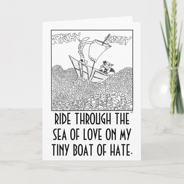 Single Awareness Day Card-Sea of Love Holiday Card (Front)