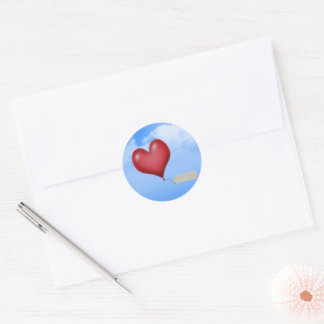 Single Balloon Heart With Message Tag