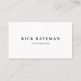 Single Black Professional Business Card