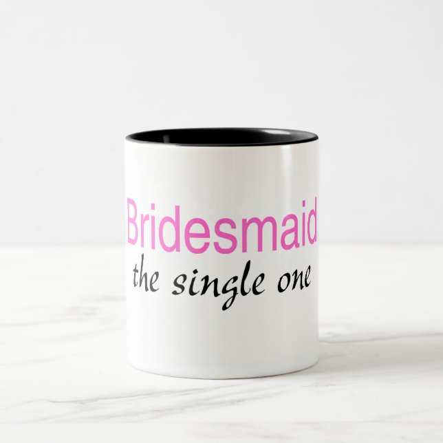 Single Bridesmaid Two-Tone Coffee Mug (Center)