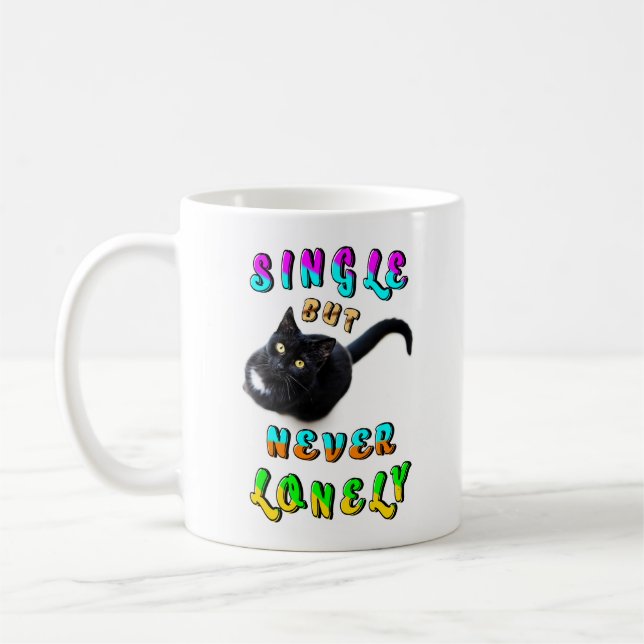 Single But Never Lonely Coffee Mug (Left)