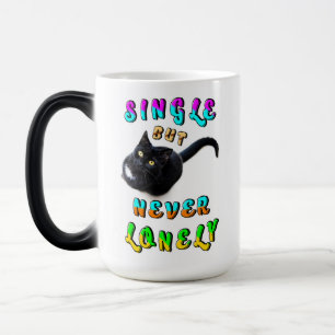 Single But Never Lonely Color Morph Mug
