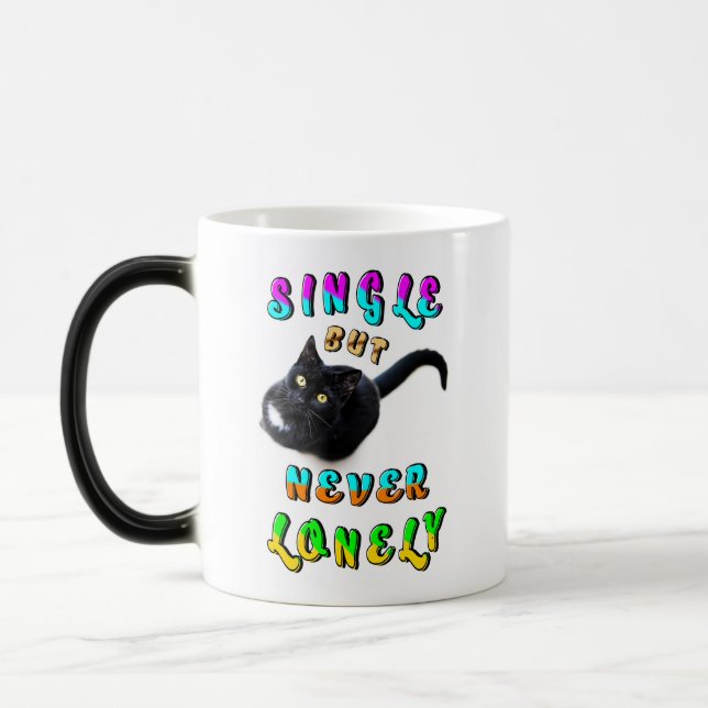 Single But Never Lonely Color Morph Mug (Left)