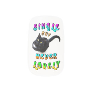 Single But Never Lonely Minx Nail Art