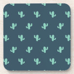 Single Cactus Pattern Beverage Coaster