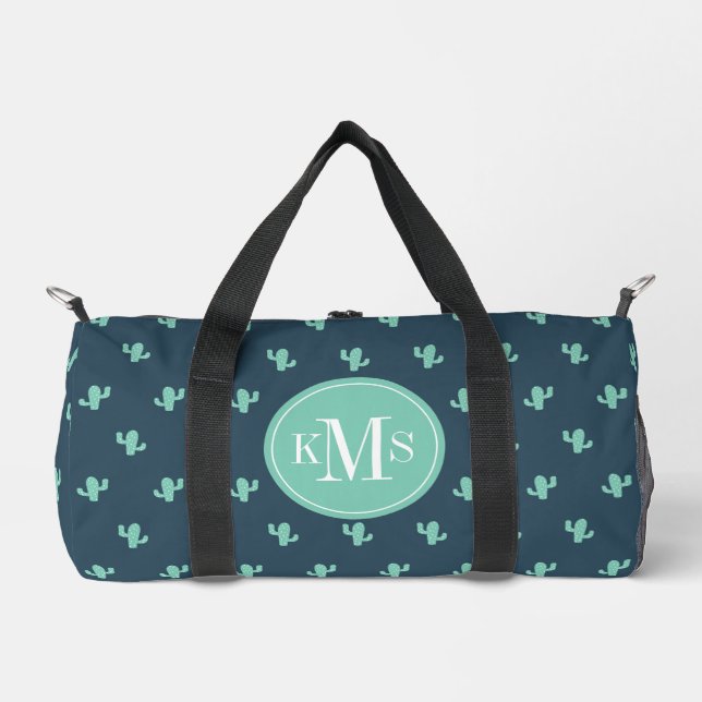 Single Cactus Pattern Duffle Bag (Front)