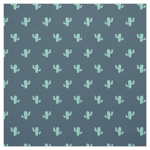 Single Cactus Pattern Fabric