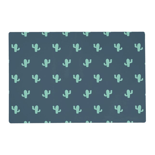 Single Cactus Pattern Placemat (Front)