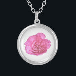 Single Carnation Necklace<br><div class="desc">Single Pink Carnation Necklace</div>