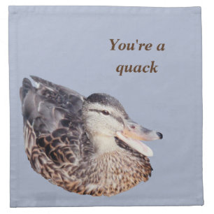 Single, Cocktail napkin w/ duck