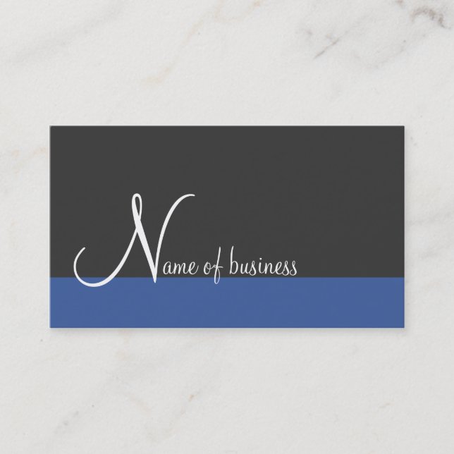 Single color stripe bottom business card (Front)