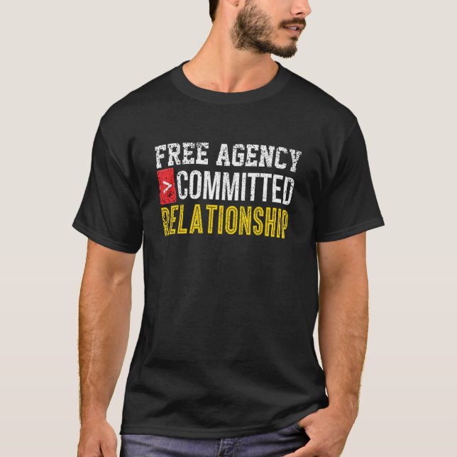 Single Committed Relationship Online Dating Bro  G T-Shirt (Front)
