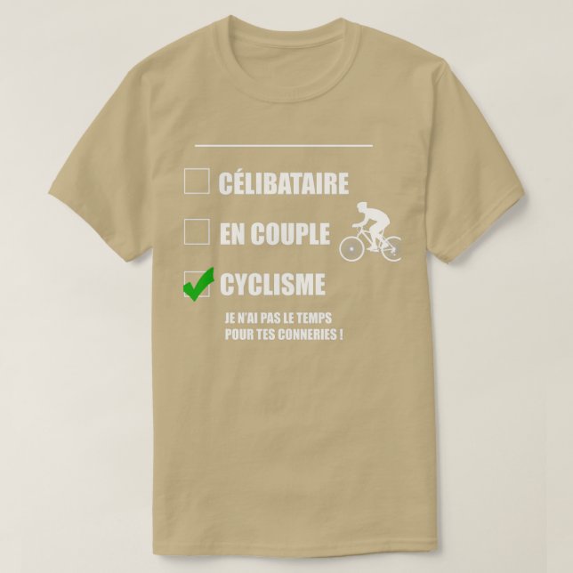single couple cycling 2 T-Shirt (Design Front)