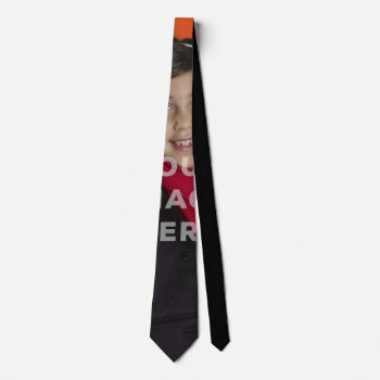 Single Covered Image Photo Funny Neck Tie by MyBindery at Zazzle