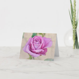 Single Deep Pink Rose from Gertie's Garden Card