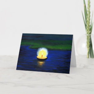 Single Deepa on the Water Painting Greeting Card