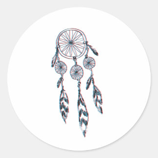 Single Dreamcatcher Classic Round Sticker