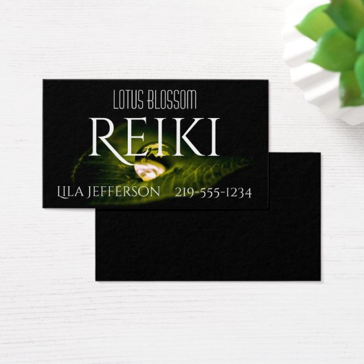 Single Drop of Water on Leaf Reiki (Desk)