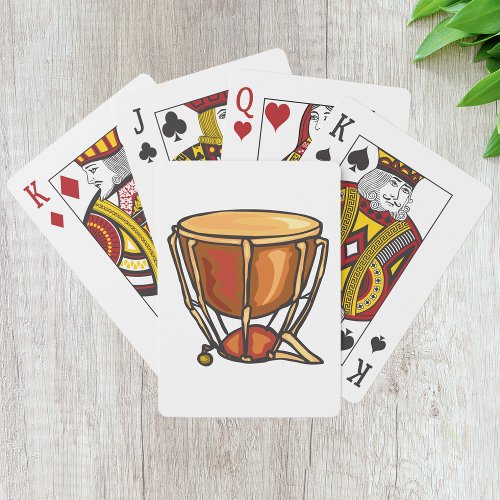 Single Drum Playing Cards