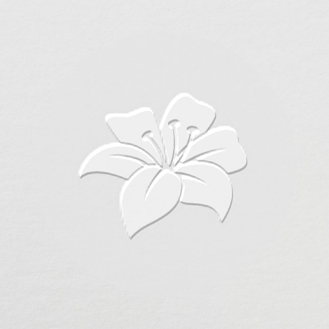Single Elegant Lily Flower Embosser (Design)