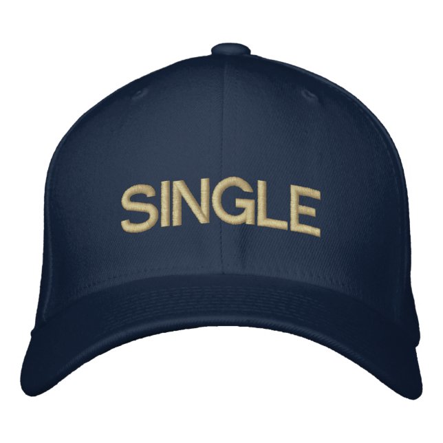 SINGLE EMBROIDERED BASEBALL HAT (Front)