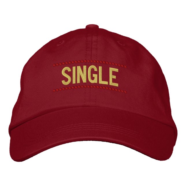Single Embroidered Baseball Hat (Front)