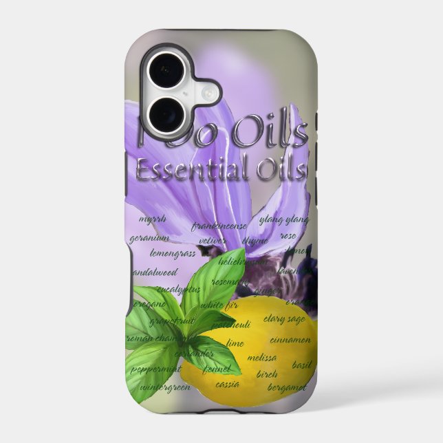 Single Essential Oils Iphone Case (Back)