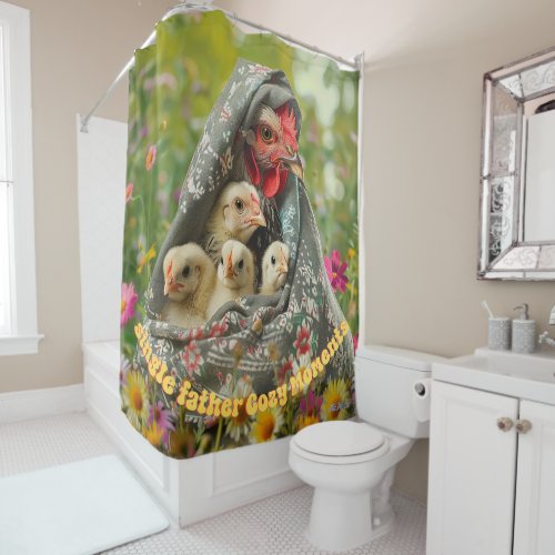 single father cozy moments shower curtain
