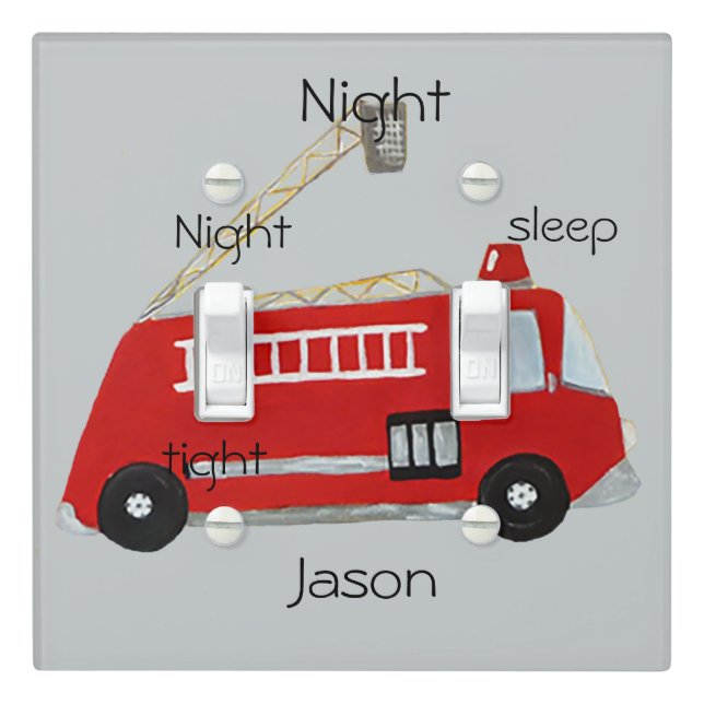 Single Fire truck Light Switch Cover (In Situ)