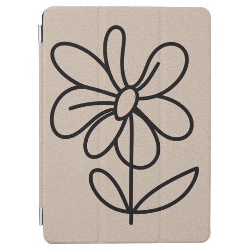Single flower iPad air cover