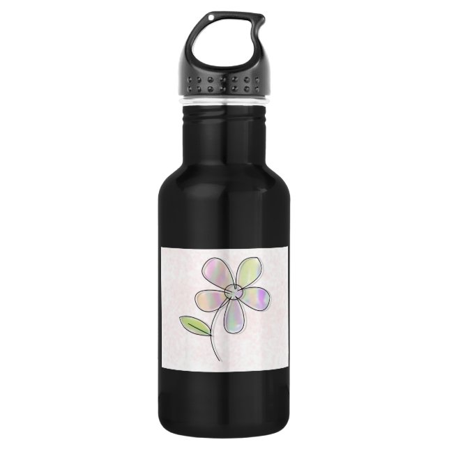 Single Flower Water Bottle (Front)