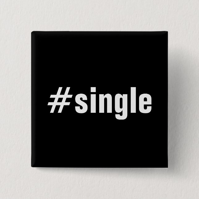 #Single Funny Hashtag Typography Text Button (Front)