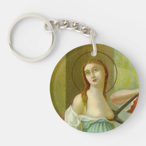 Single Image St Agatha M 003 Keychain