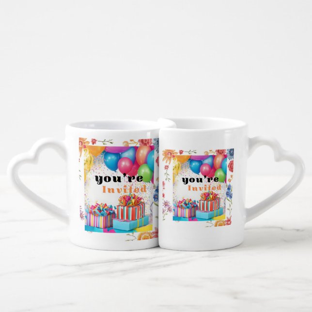 Single Invitation cup for your special day (Front Nesting)