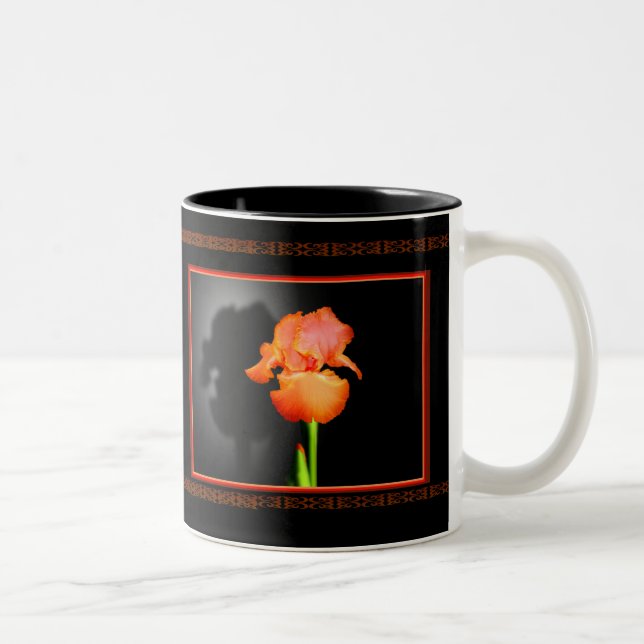 Single Iris Two-Tone Coffee Mug (Right)