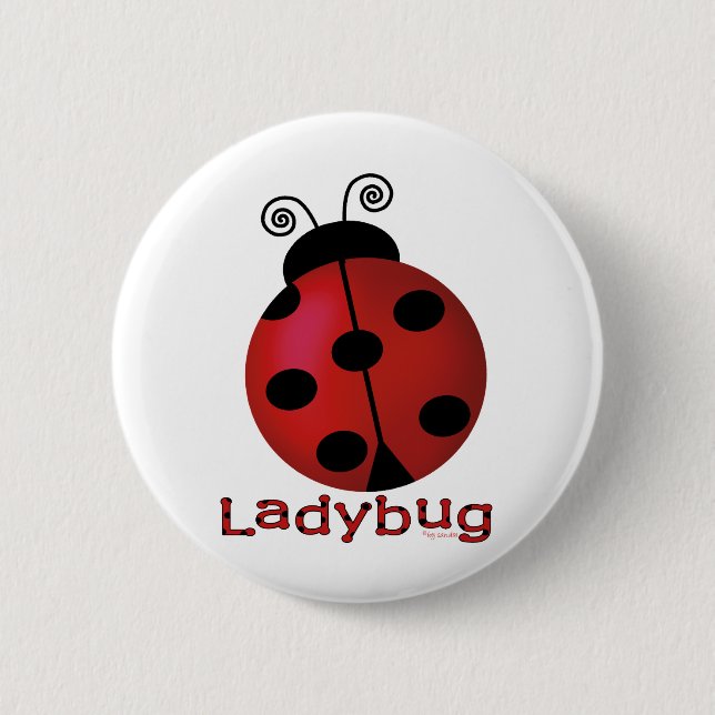 Single Ladybug Button (Front)