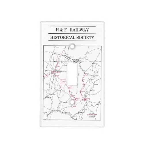 Single Light Switch Cover _ HF Railway System Map