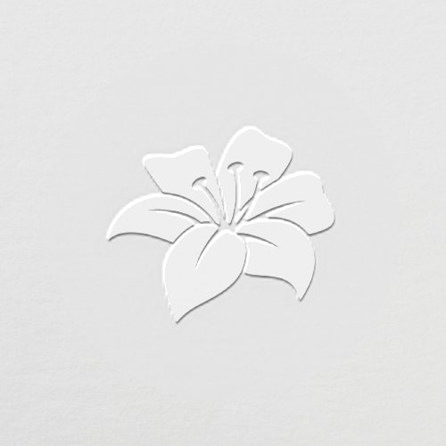 Single Lily Flower Embosser