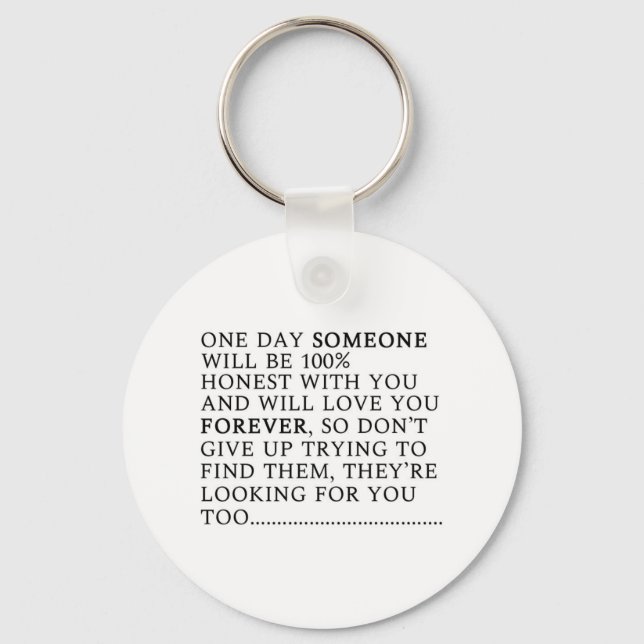 Single Love Valentines Day Galentines Friends Keychain (Front)