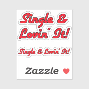 Single & Lovin' It! Scrap Book Sticker