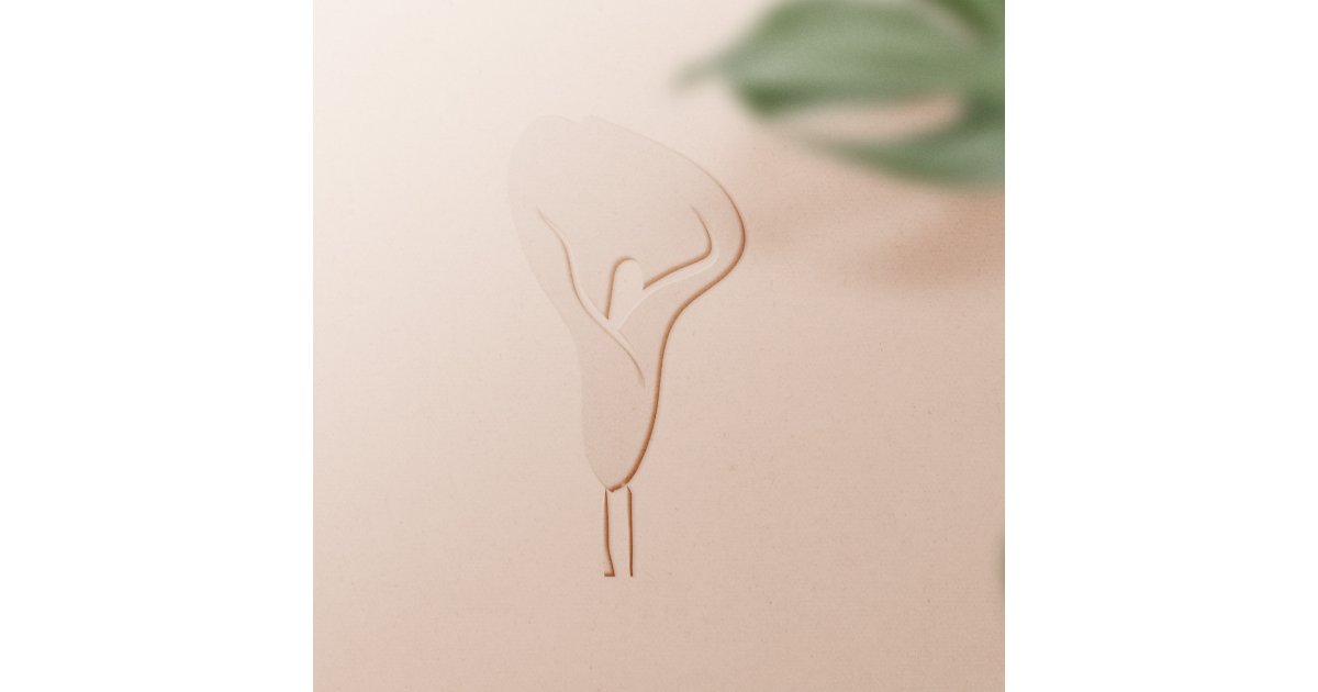 Single Minimalist Calla Lily Embosser